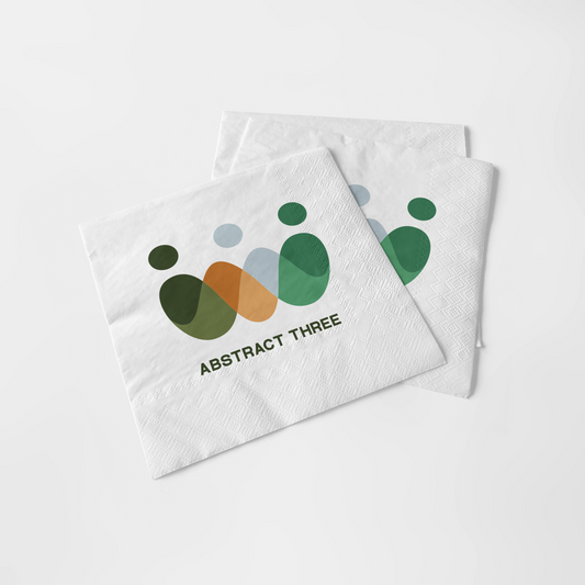 Premium custom cocktail napkins showcasing personalized logos